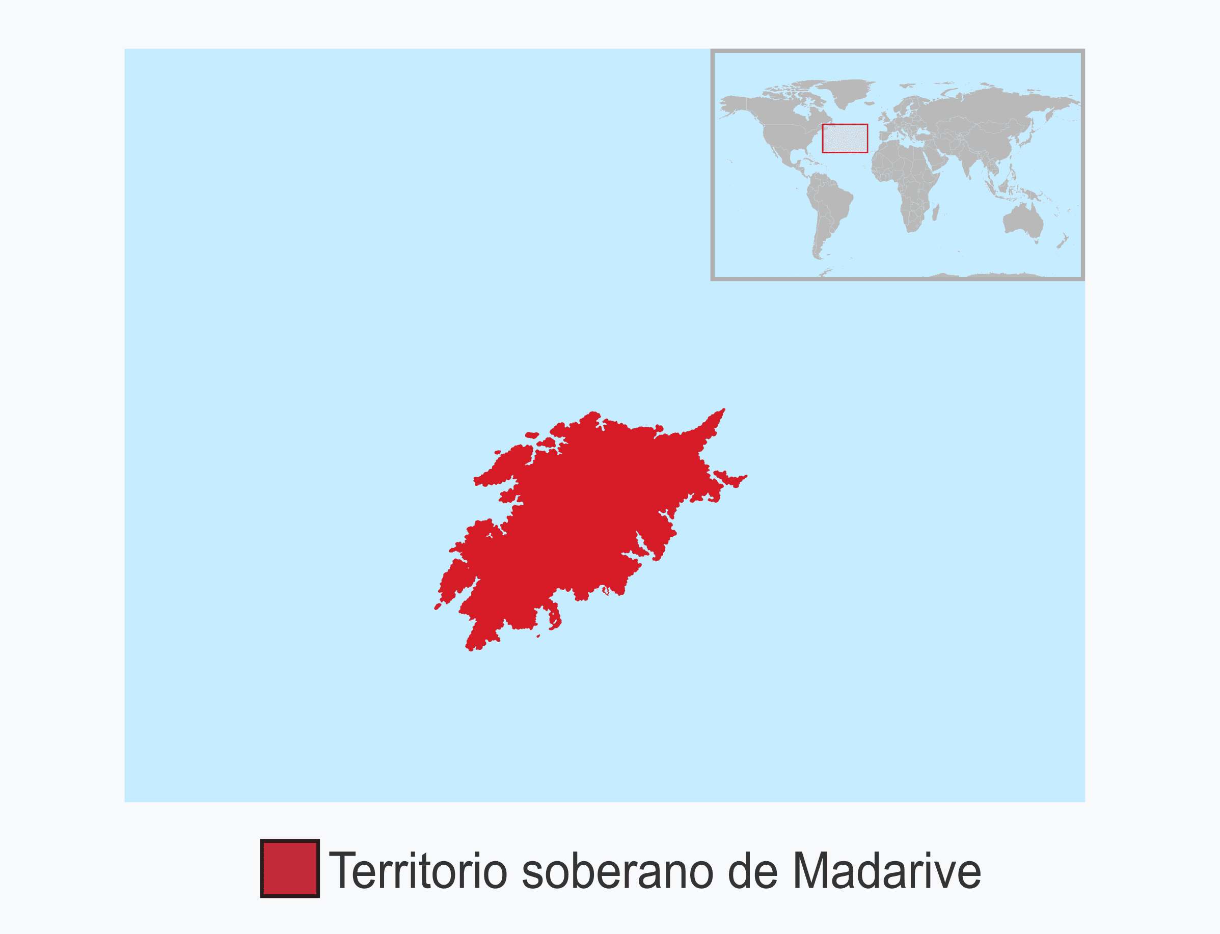Territorio de Madarive y ubicación en el mapamundi